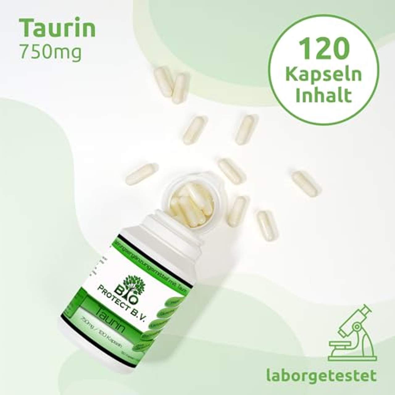 Taurin 750 mg Hochdosiert und Rein ohne Füll- und Zusatzstoffe