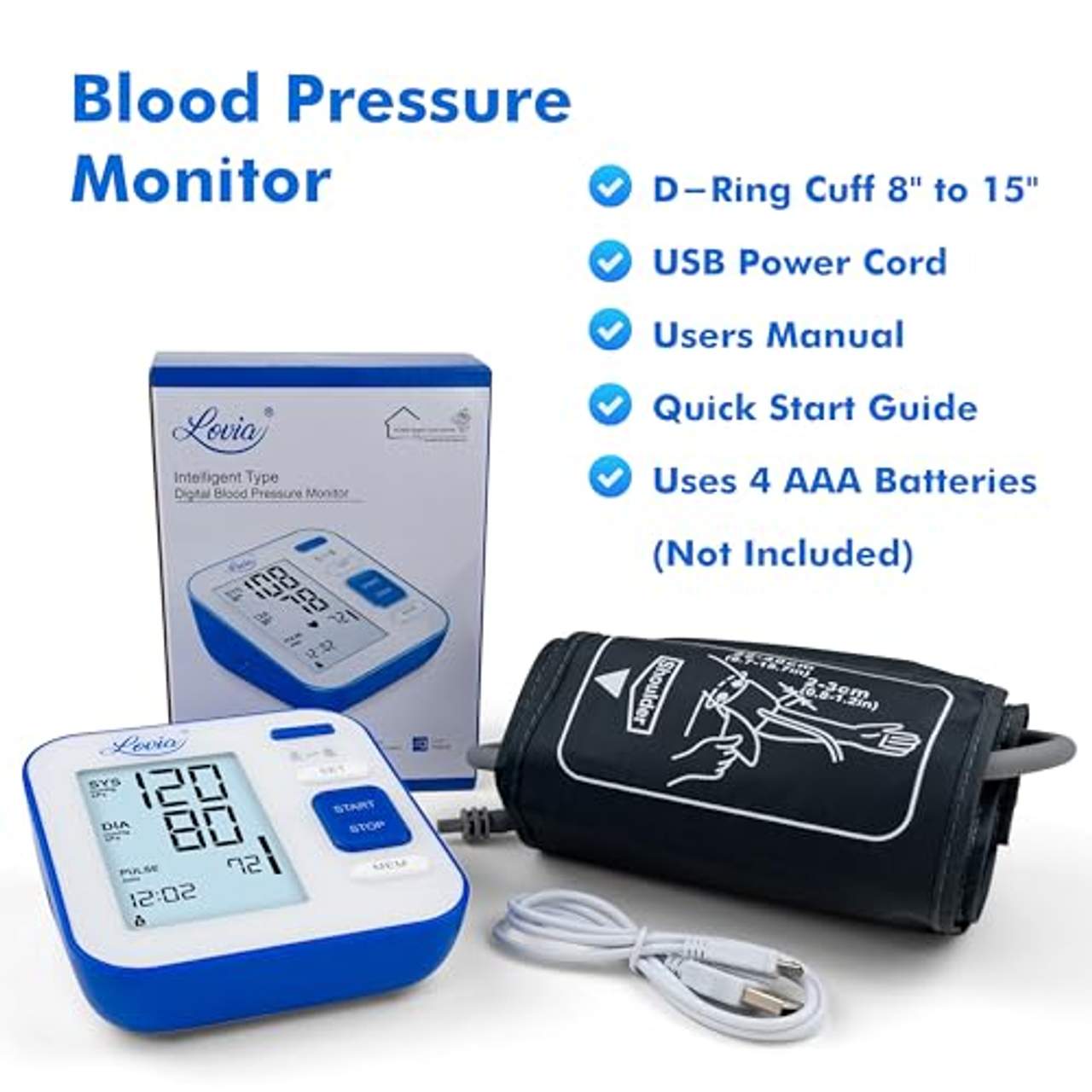 Lovia Digitales Automatisches Blutdruckmessgerät
