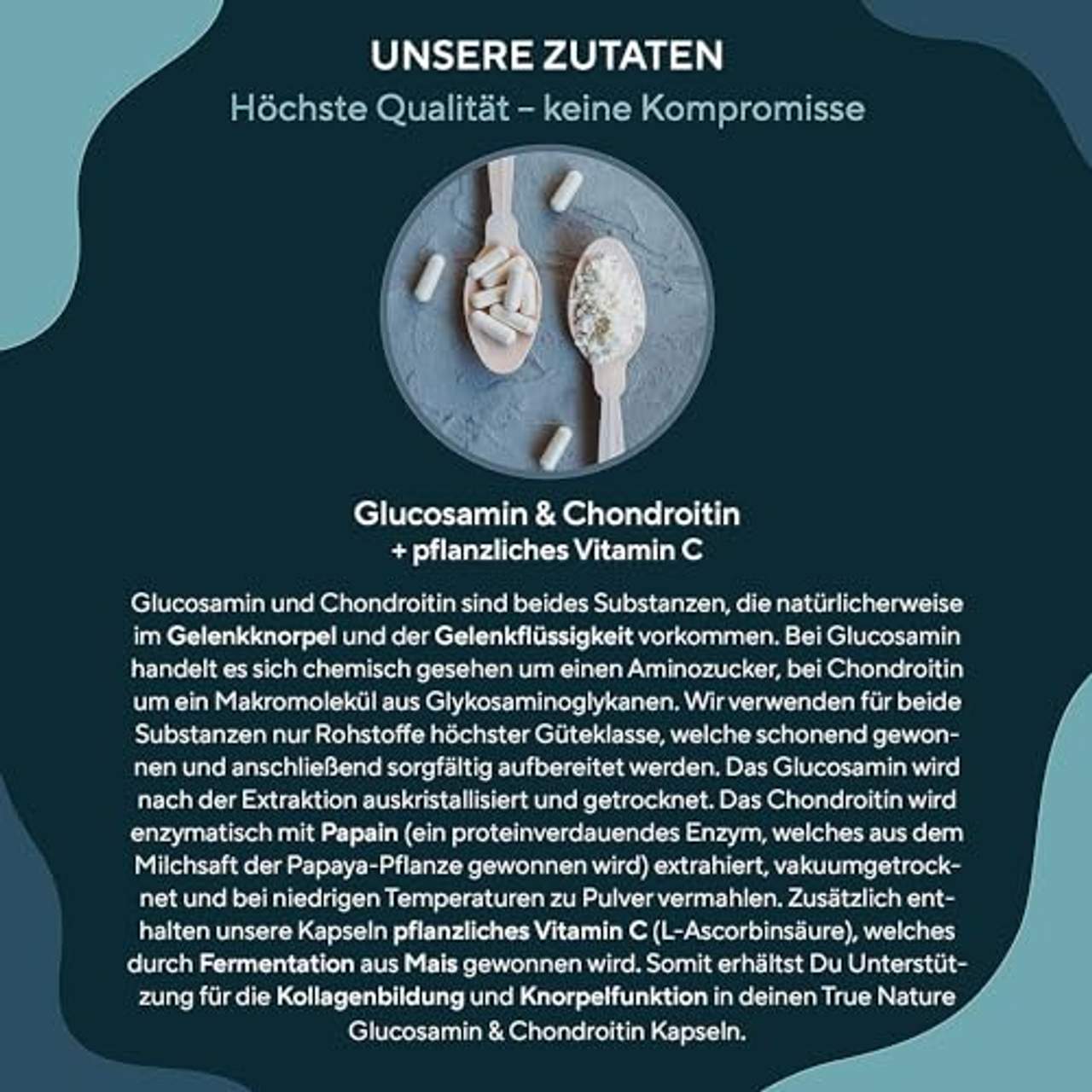 TRUE NATURE Glucosamin & Chondroitin Hochdosiert