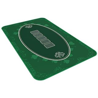Bullets Playing Cards Designer Pokermatte grün in 100 x 60cm