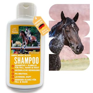 EMMA Kamille Shampoo für Pferde I Hundeshampoo I Pflegeshampoo ph neutral I Pferde Shampoo
