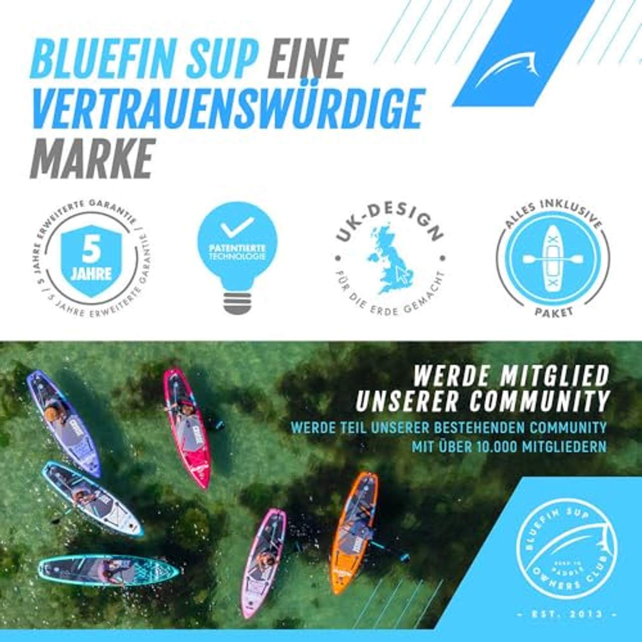 Bluefin Aufblasbares Steh-Paddle Board