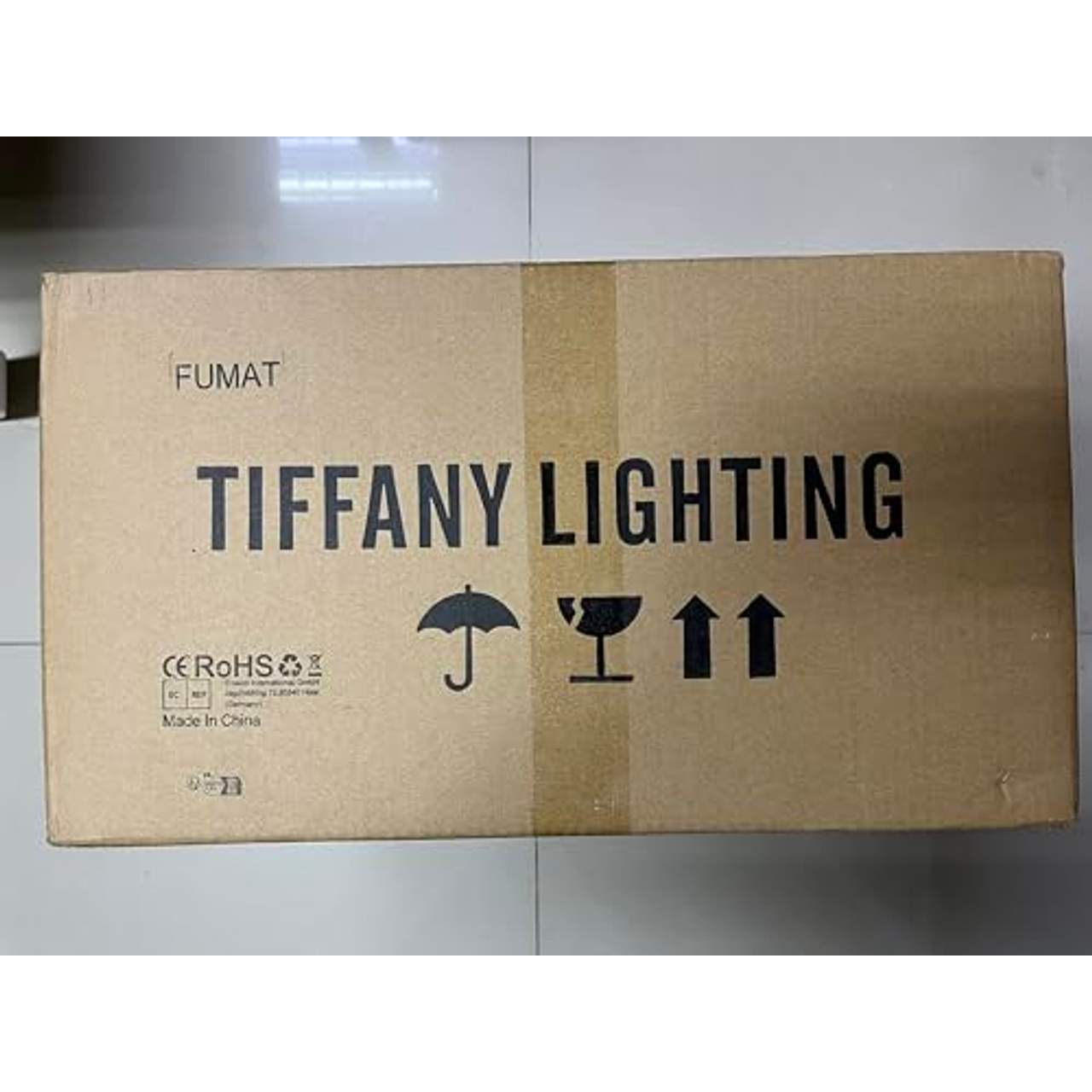 FUMAT Tiffany Schreibtischlampe Retro Bankerlampe Klavierleuchte