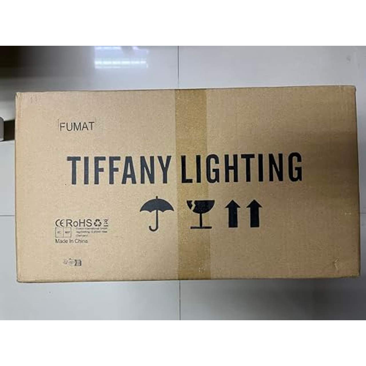 FUMAT Tiffany Schreibtischlampe Retro Bankerlampe Klavierleuchte