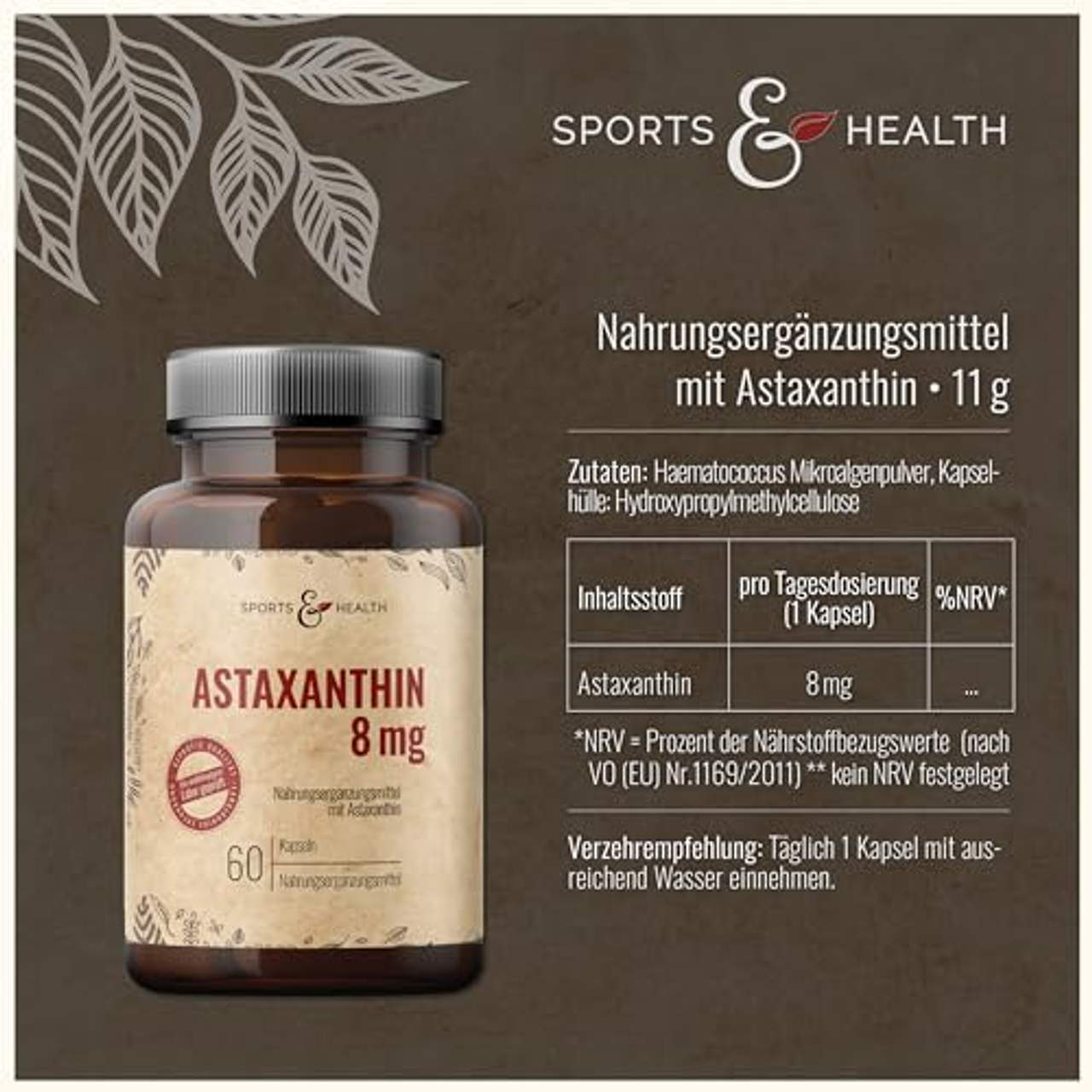 Astaxanthin 8 Mg Depot Kapseln