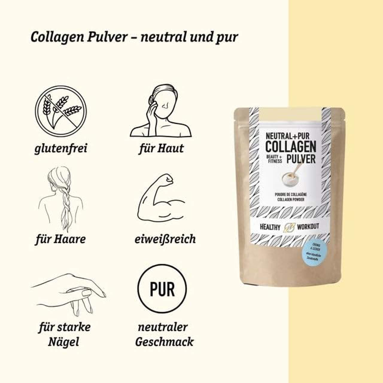 Organic Workout Collagen Pulver