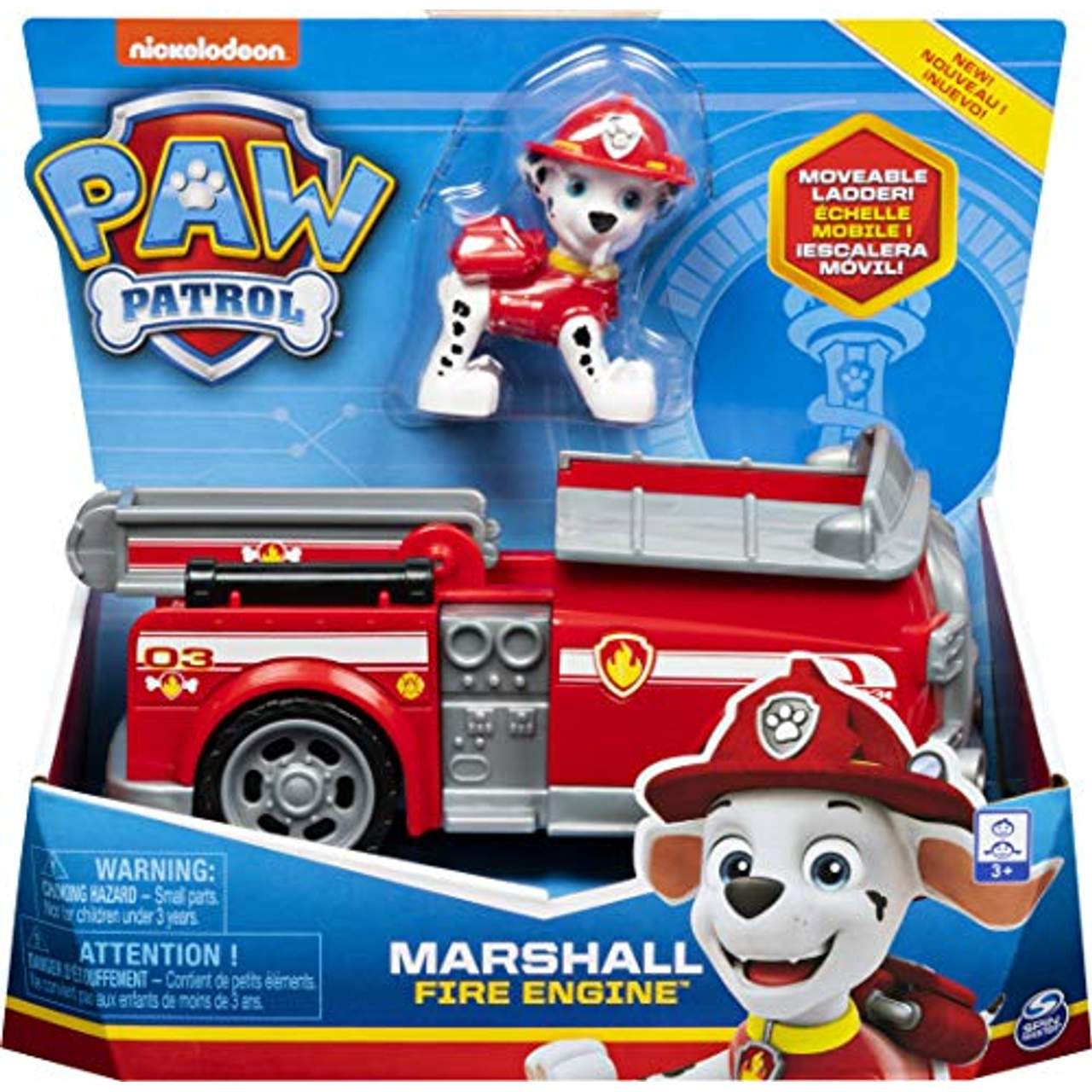 PAW Patrol 6052310 Marshall Feuerwehrfahrzeug und Figur