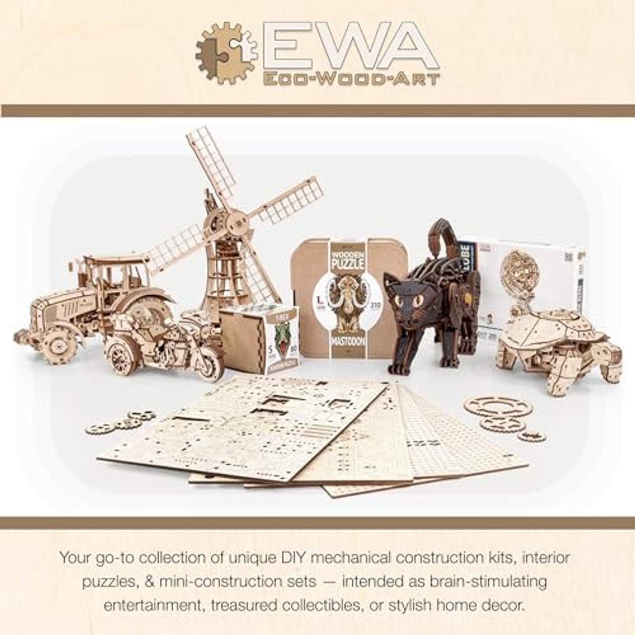 EWA Eco-Wood-Art EWA EcoWoodArt 3D Holzpuzzle