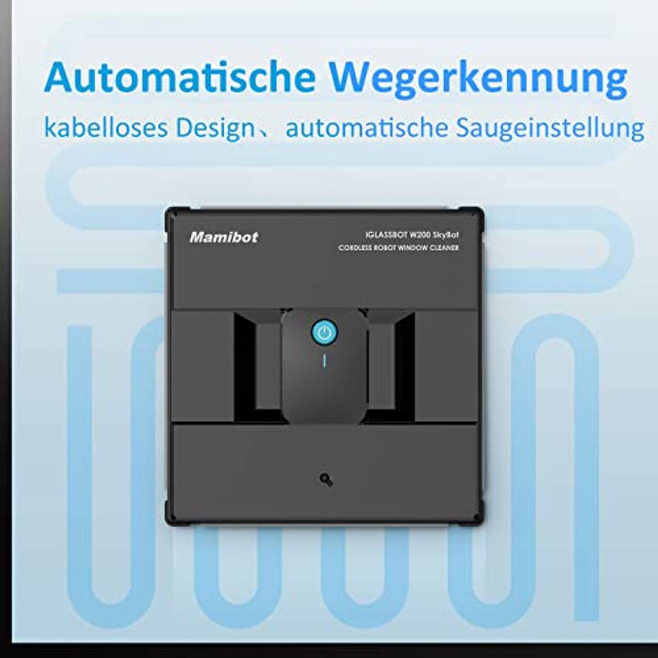 Mamibot W200 Kabelloser Fensterglas-Auto-Reinigungsroboter-Staubsauger