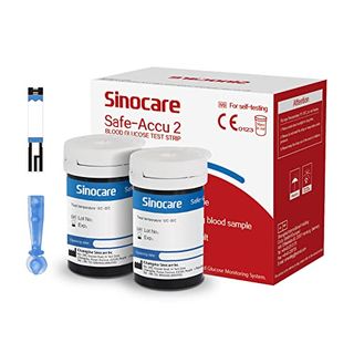 sinocare Safe Accu2 Blutzuckerteststreifen 50pcs Teststreifen & 50 Lanzetten