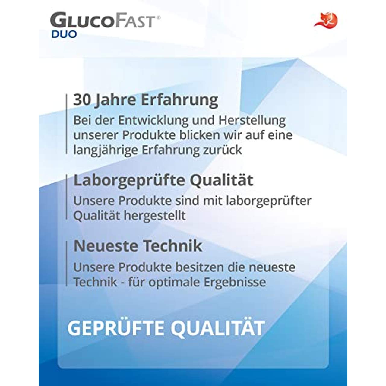 GLUCOFAST Duo Blutzucker-Teststreifen 50 Stk