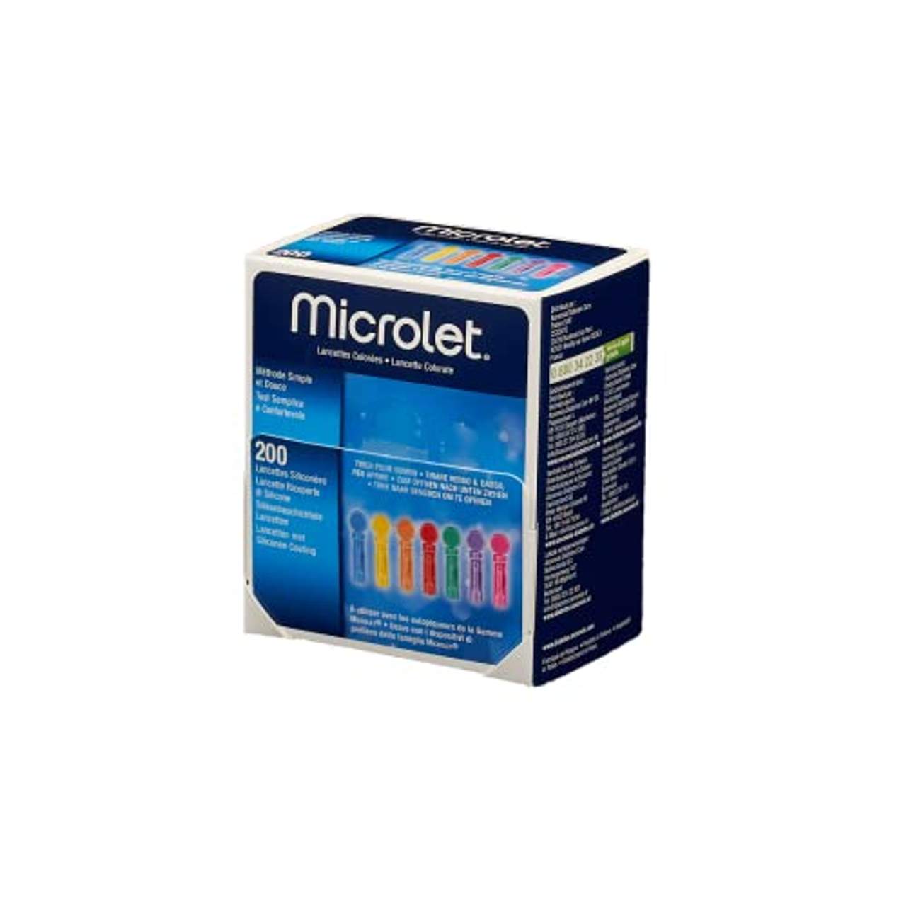 Microlet 200 Lancetas Color