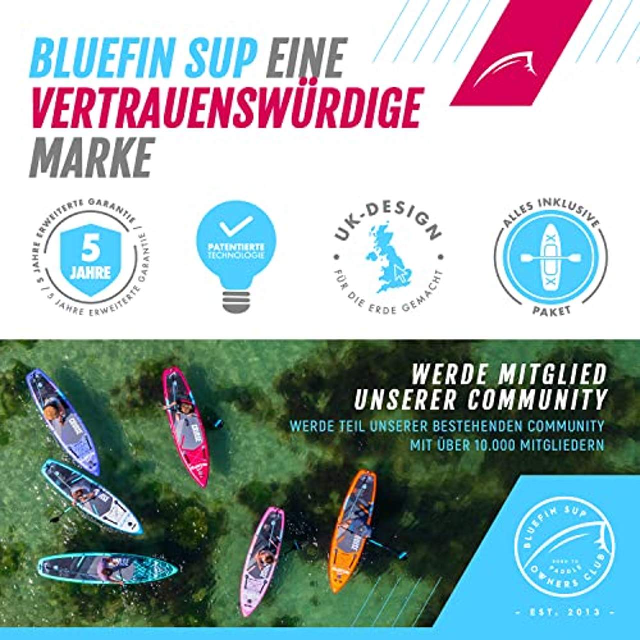 Bluefin SUP Cruise 10'8 Aufpumpbares Paddleboard