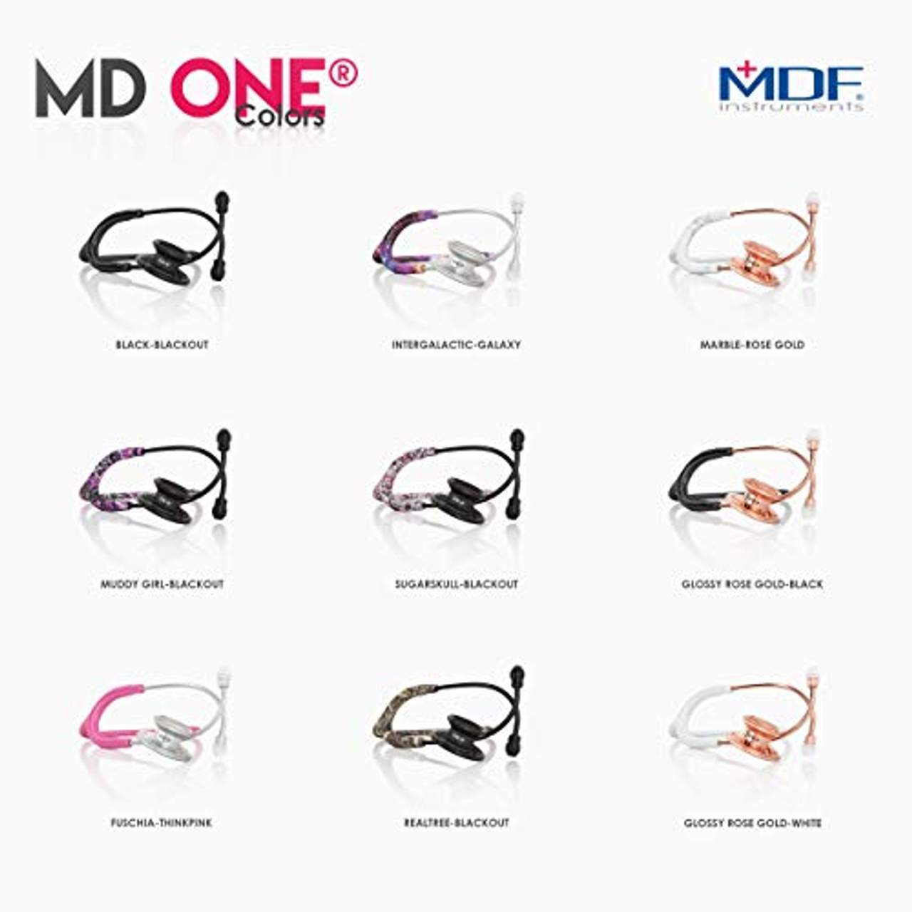 MDF MD One Premium Zweikopf-Stethoskop aus rostfreiem Stahl