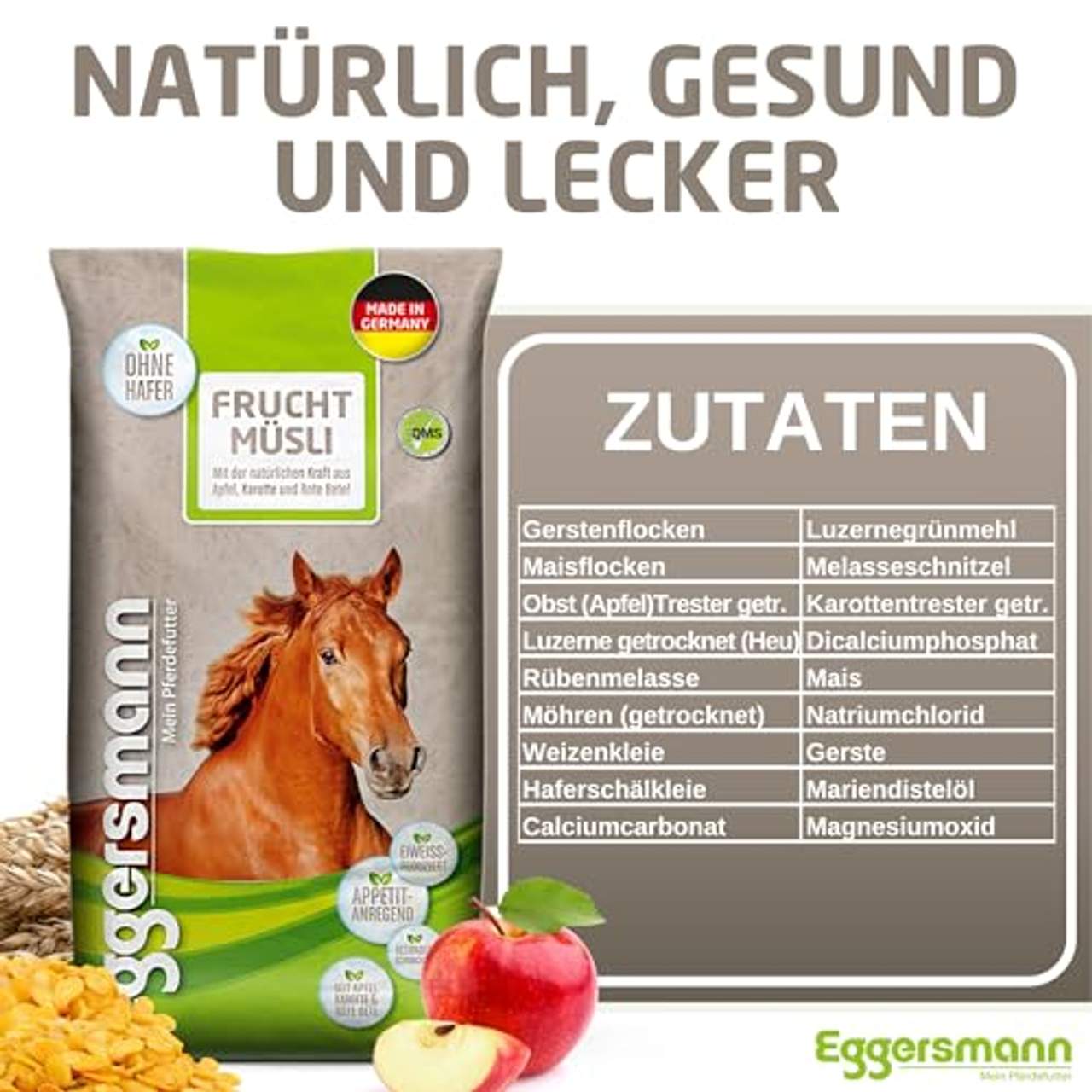 Eggersmann Frucht Müsli Eiweißreduziertes Pferdemüsli