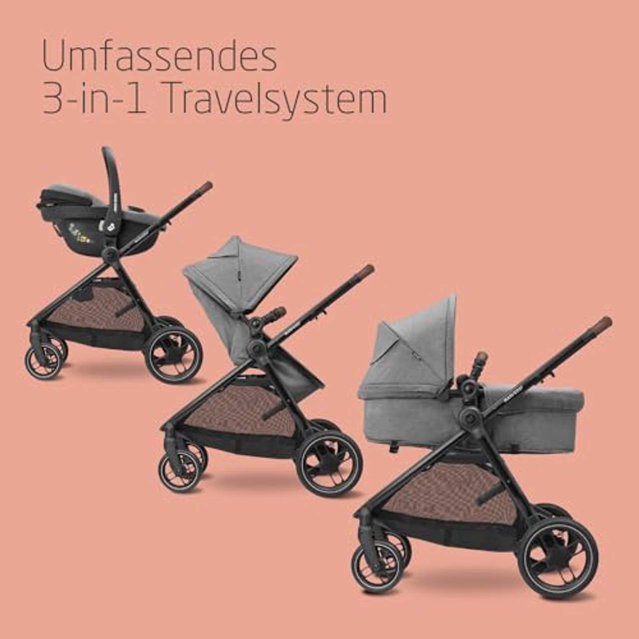 Maxi-Cosi Zelia S Trio Kinderwagen 3 in 1 Komplettset