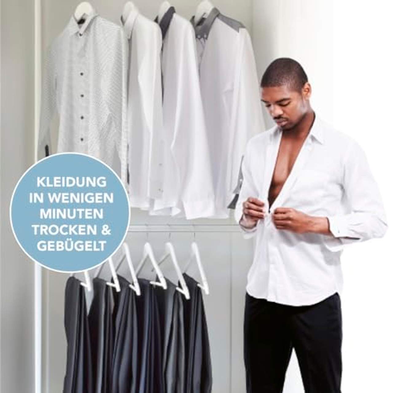 CLEANmaxx Automatischer Hemden-Bügler zum Trocknen und Glätten  
