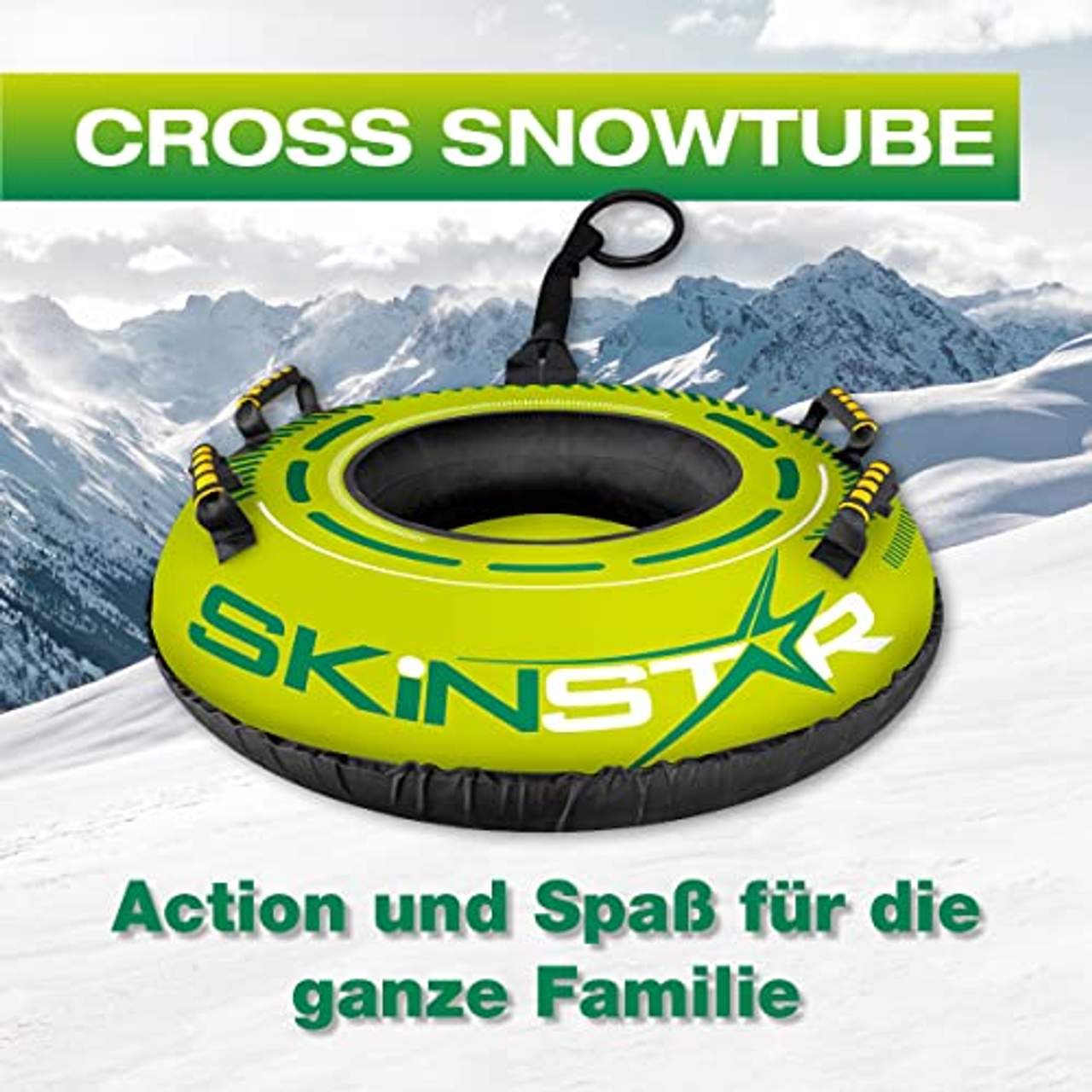 SkinStar Cross Profi Snow Tube Ø100cm Schlitten Bob Rodel Reifen