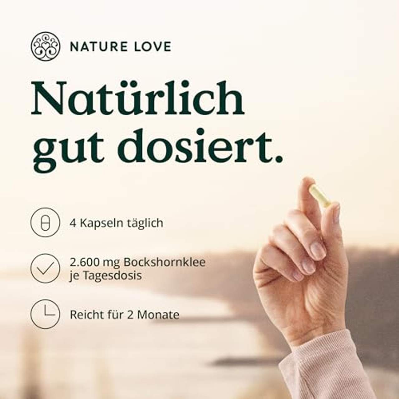 Nature Love Bio Bockshornklee 240 vegane Kapseln