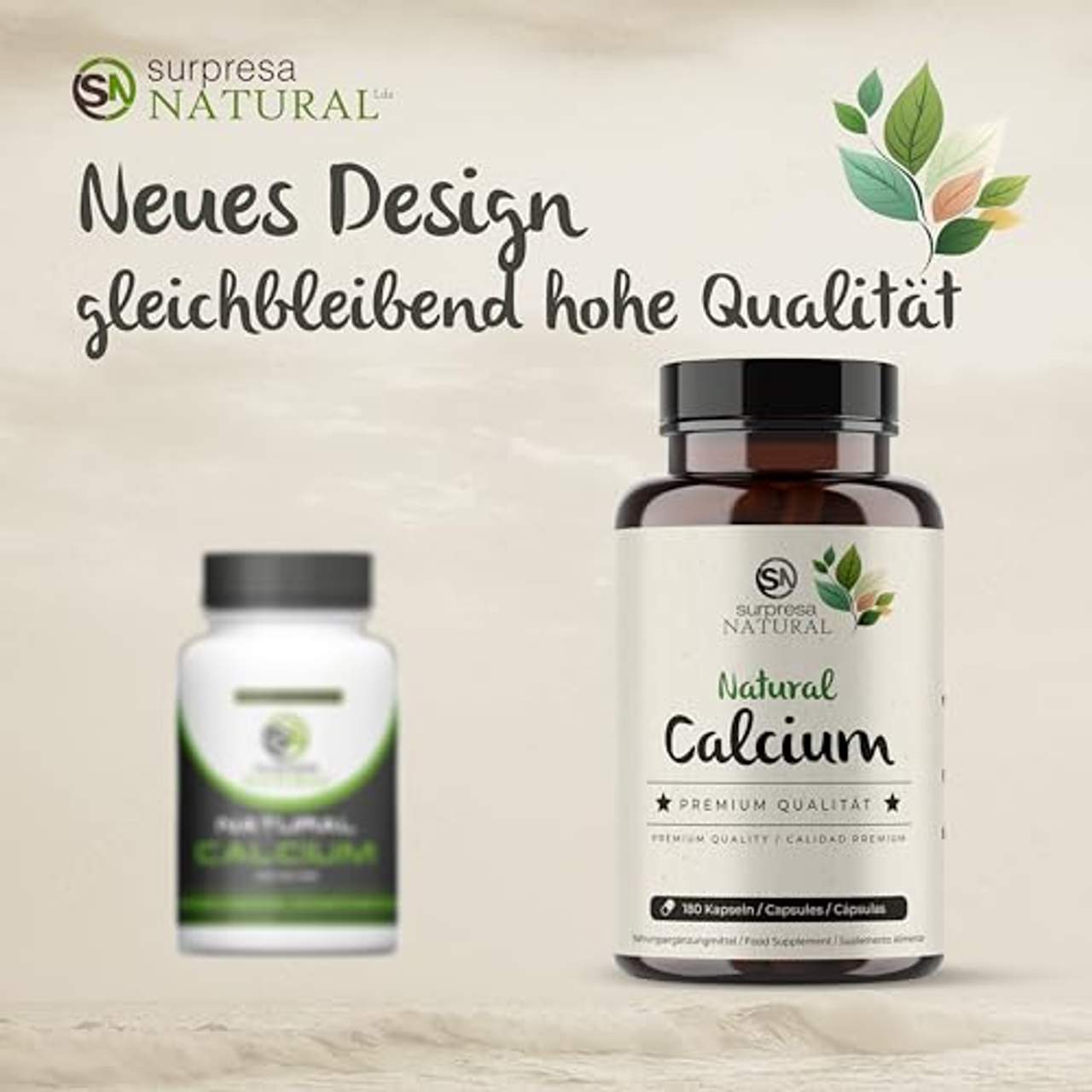 Surpresa Natural Natural Calcium 180 hochdosierte Kapseln