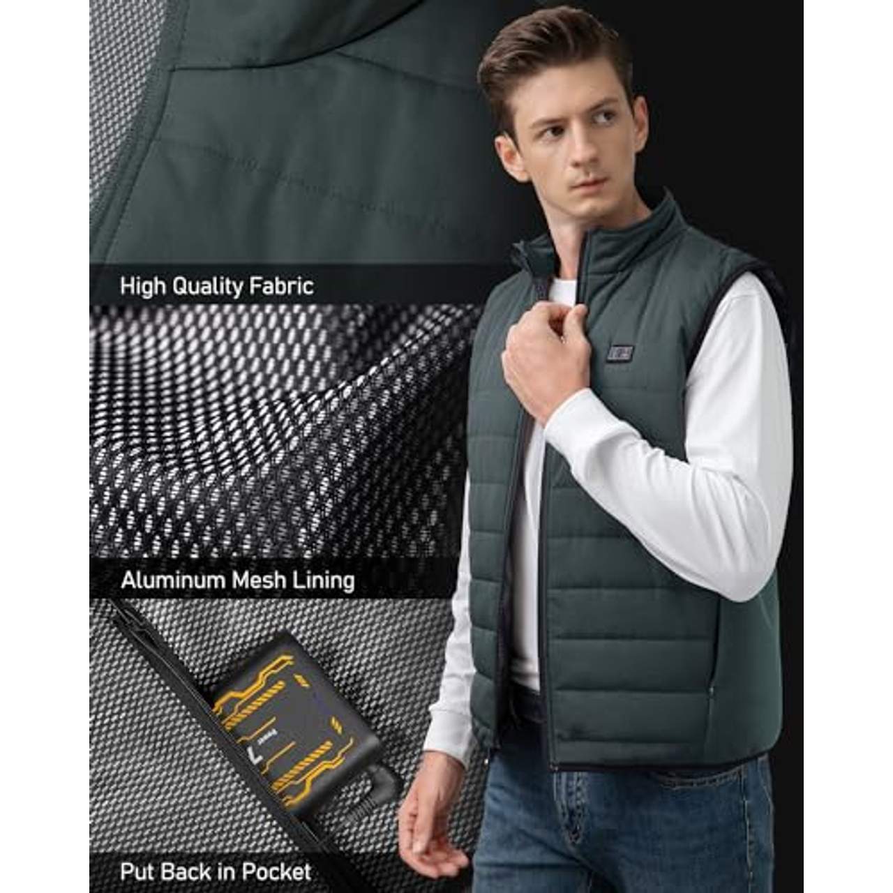 LABCOOL Beheizbare Weste beheizte herren damen