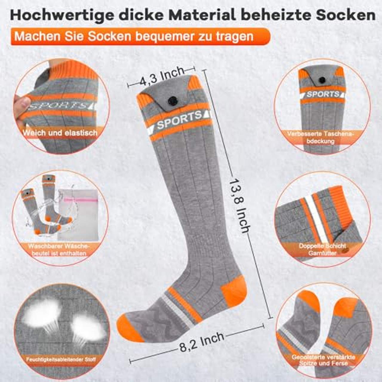 	VICEPLUS Beheizbare Socken