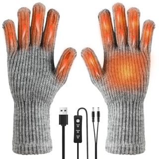 Coikes USB-beheizte Handschuhe für Damen und Herren Touchscreen