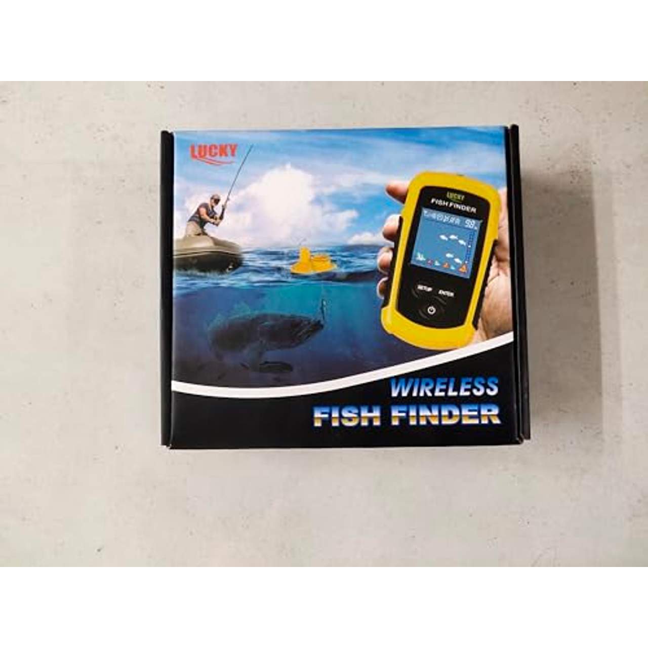 LUCKY Fischfinder Wireless Farbe Tragbarer Portable Angeln