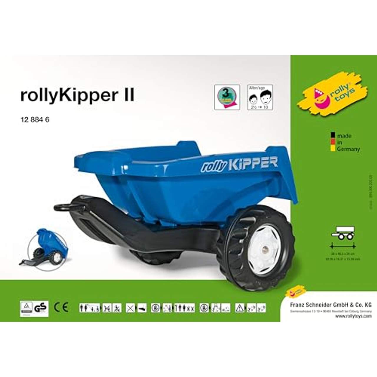 Rolly Toys rollyKipper II für Kinderfahrzeuge
