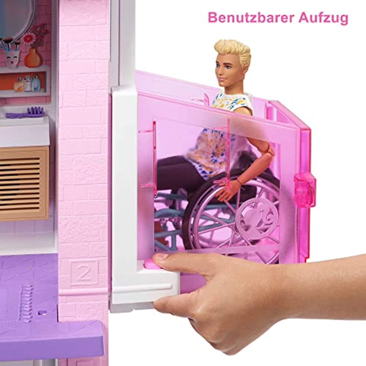 Barbie GRG93 Traumvilla dreistöckiges Puppenhaus