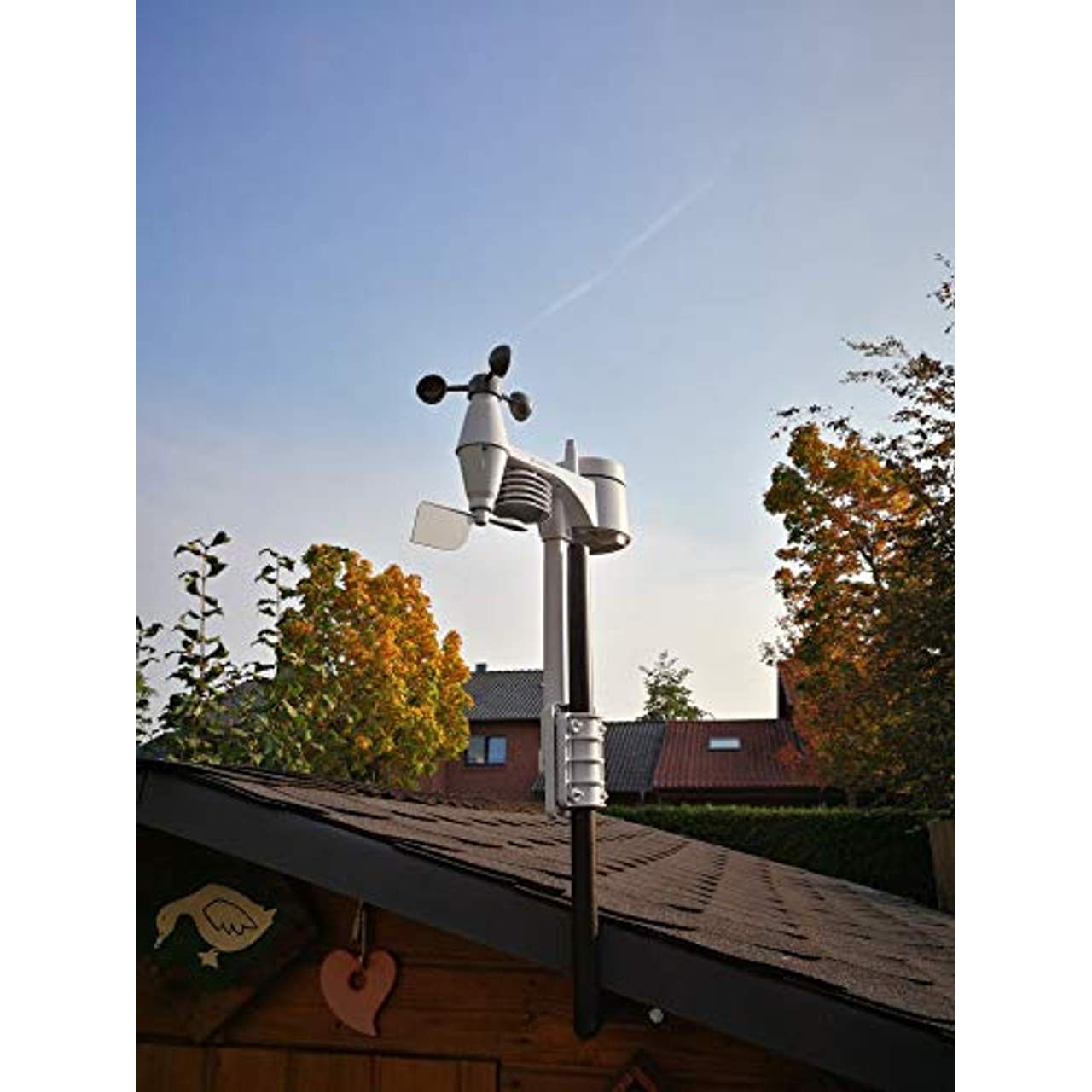 Bresser Wetterstation Funk mit Außensensor Wetter Center mit 5-in-1 Außensensor