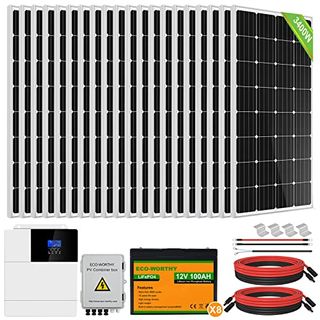 ECO-WORTHY 3400W 48V Solarsystem Off Grid Kit