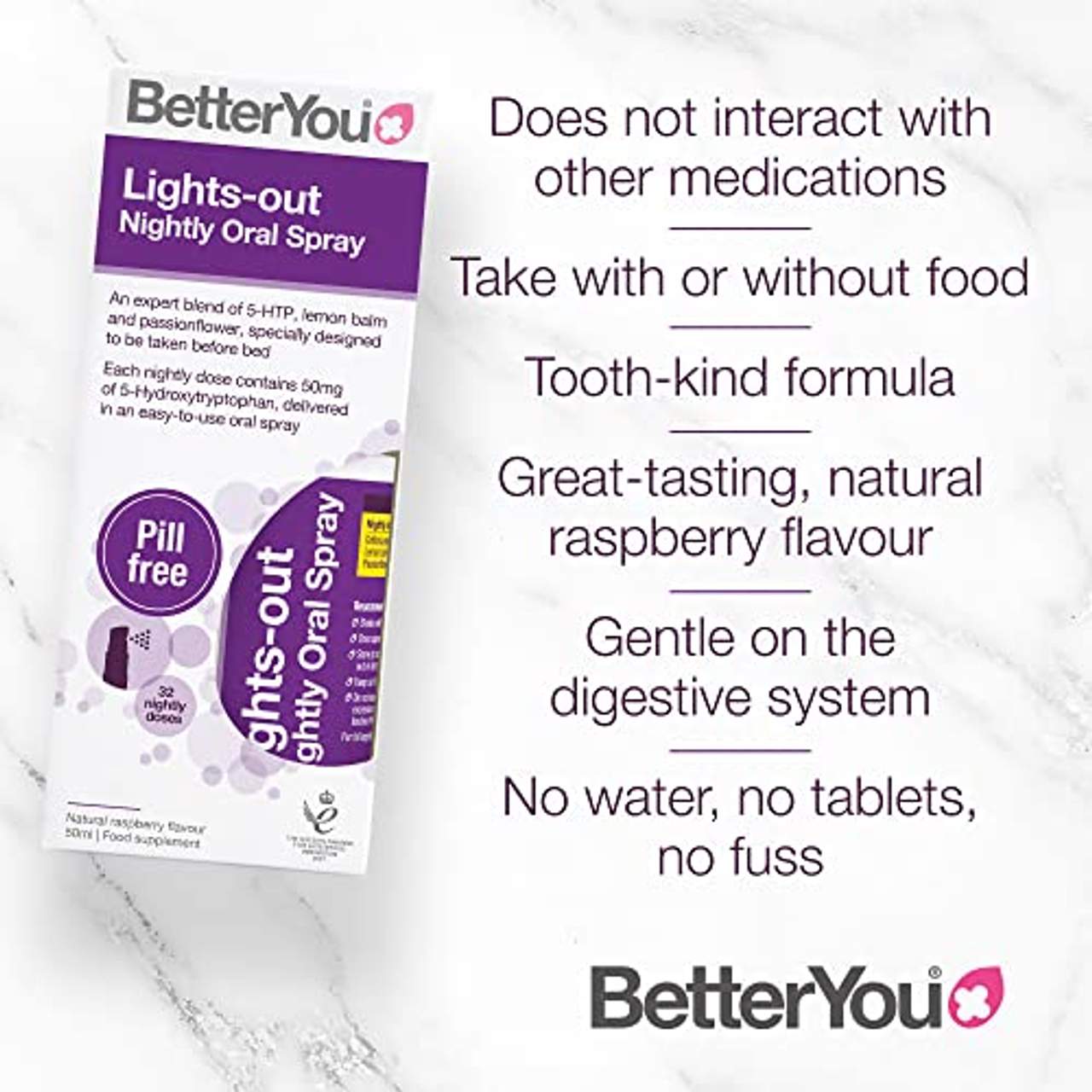 BetterYou Lights-Out 5-HTP Nightly Oral Spray