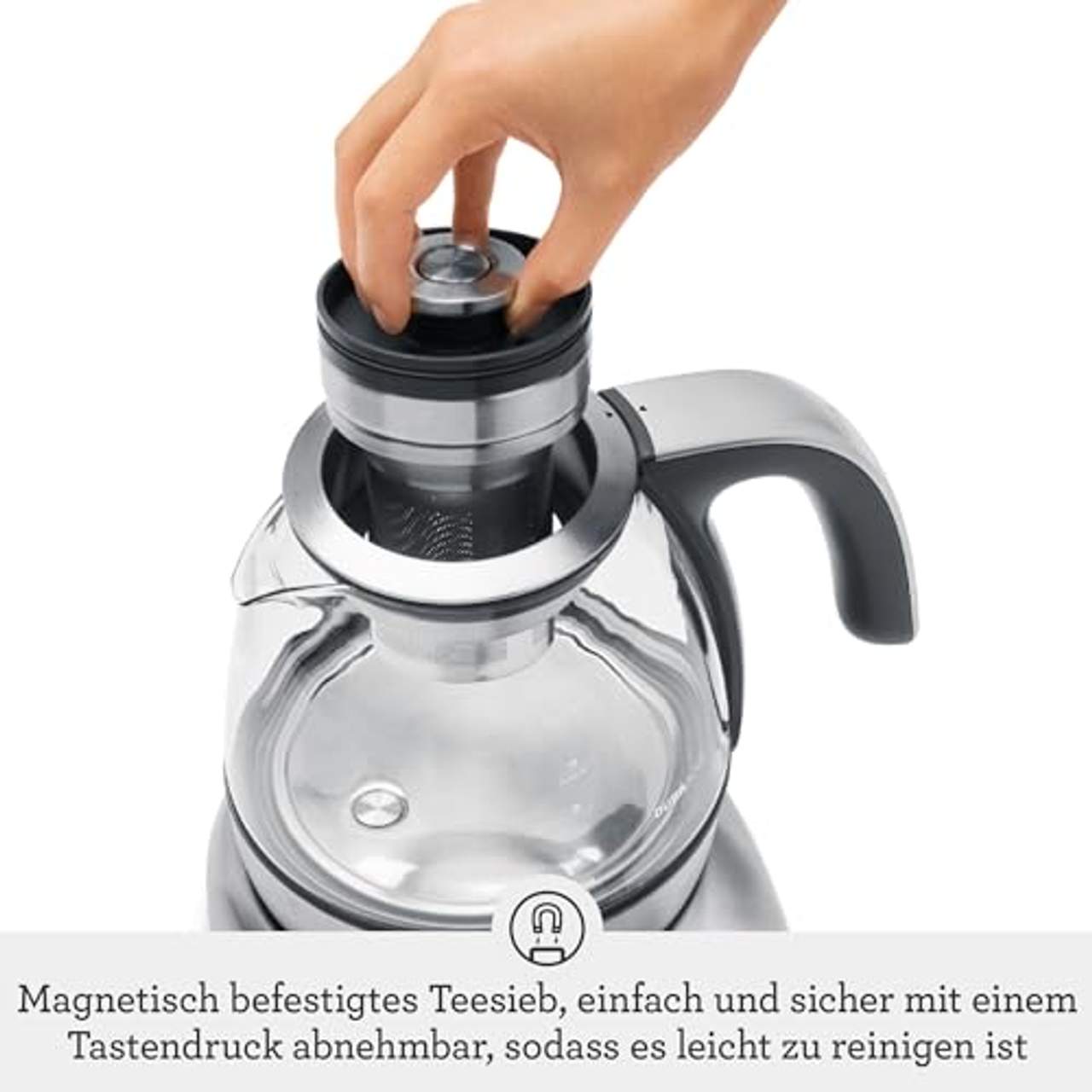SAGE STM500 the Smart Tea Infuser Compact Teekocher aus gebürsteter Edelstahl