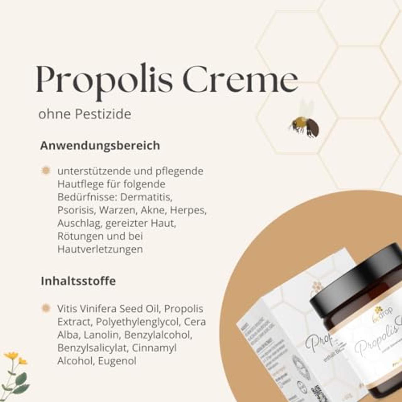 bedrop Propolis Cream bei Akne