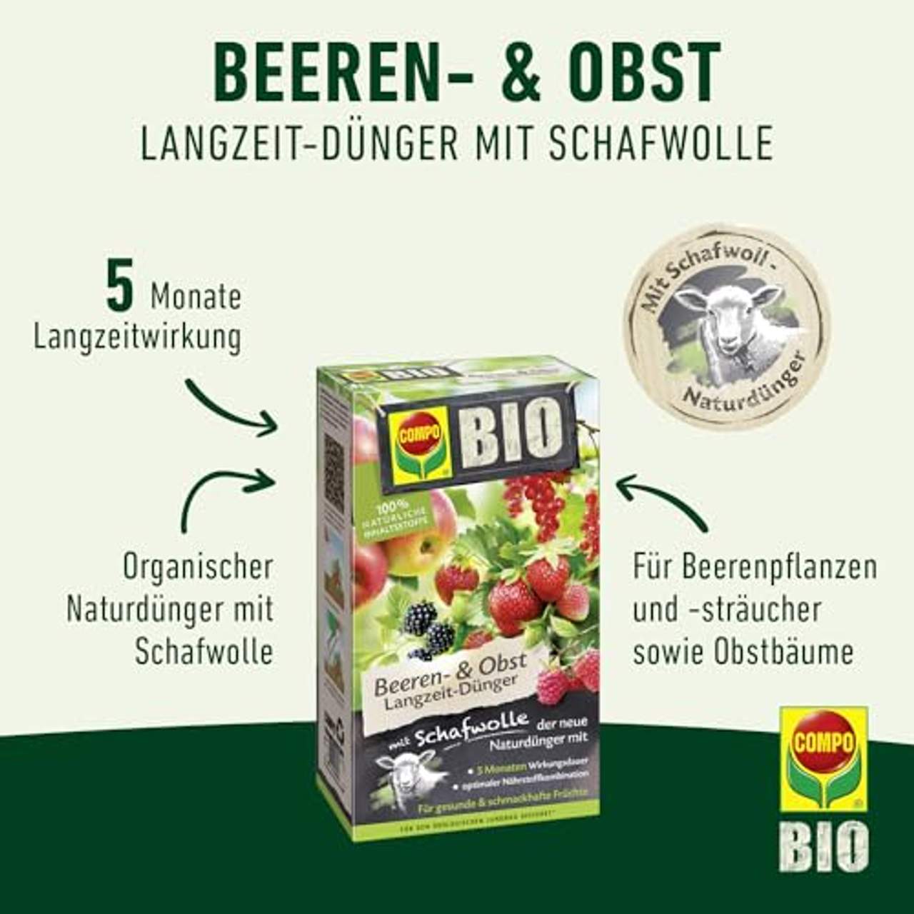Compo BIO Beeren Langzeit-Dünger