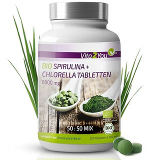 Vita2You Bio Chlorella Spirulina Tabletten