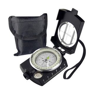 AOFAR Militärischer Kompass AF-4580 Schwarz Linsensenavigation
