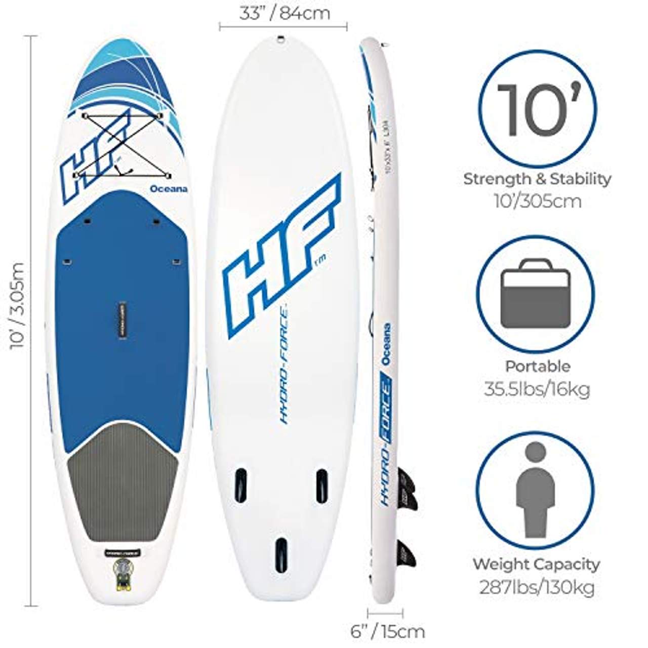 Bestway Hydro-Force SUP Oceana Stand-up-Paddling Board aufblasbar