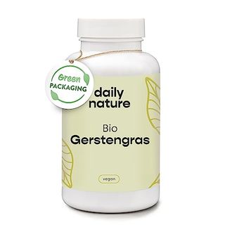 dailynature Bio Gerstengras Kapseln hochdosiert 1500 mg pro Tag
