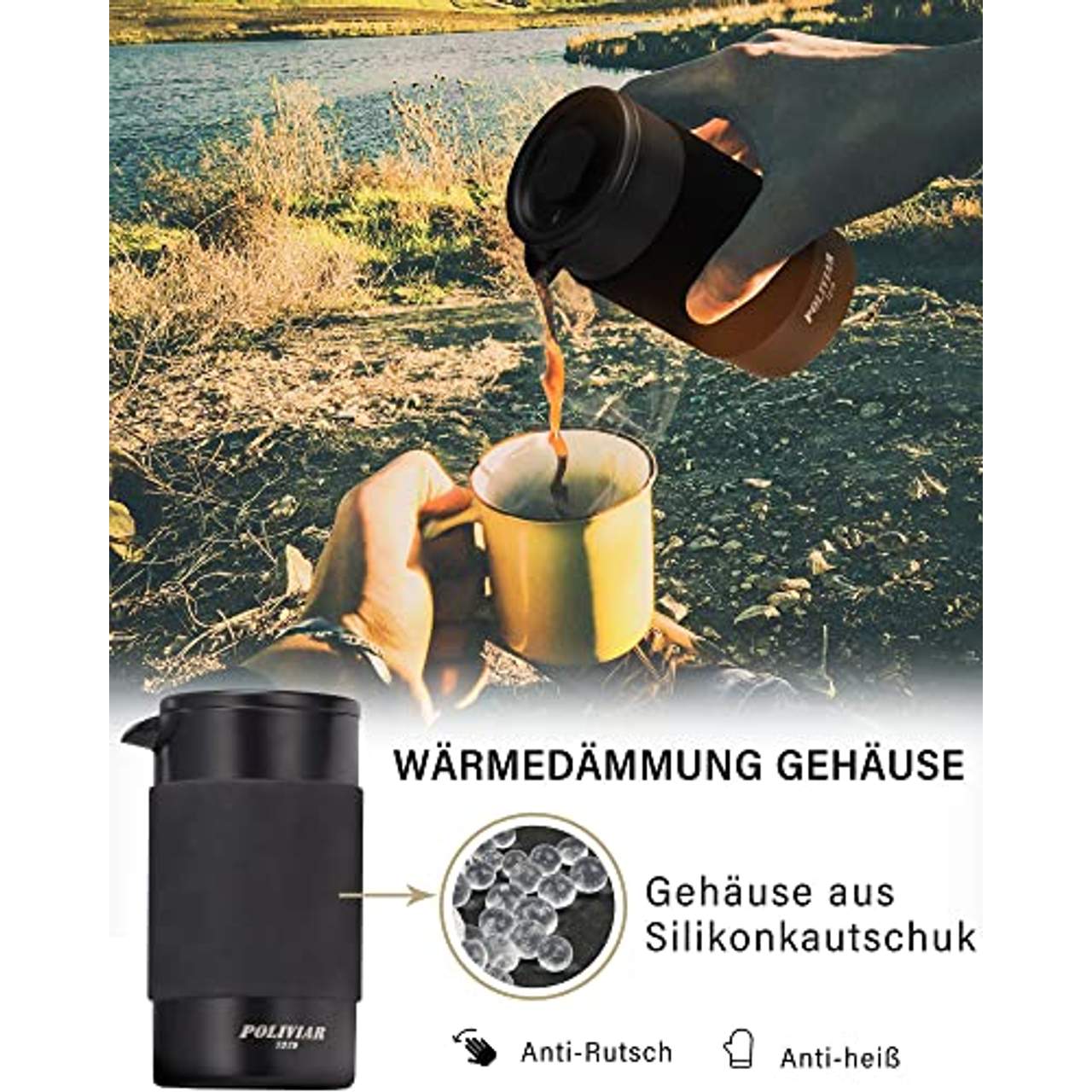 POLIVIAR French Press Kaffeemaschine