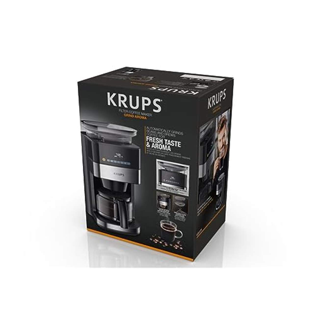 Krups Grind Aroma Kaffeemaschine mit Mahlwerk