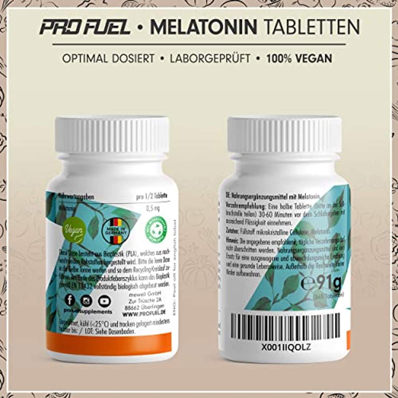 ProFuel Melatonin 365 Tabletten
