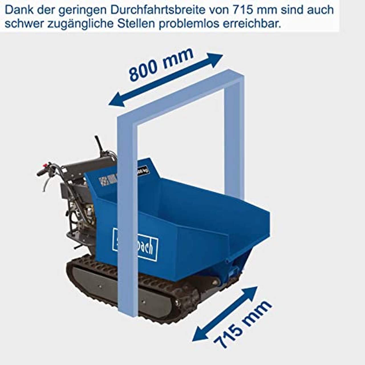 Scheppach Benzin Dumper DP5000 Motorschubkarre Mini Transporter