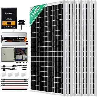 ECO-WORTHY 6,8 kW·h Tag Solarpanel Stromversorgungssystem