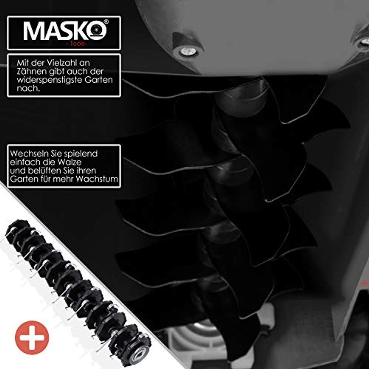 MASKO Elektro 2in1 Vertikutierer Rasenlüfter 1800 Watt 40cm Arbeitsbreite