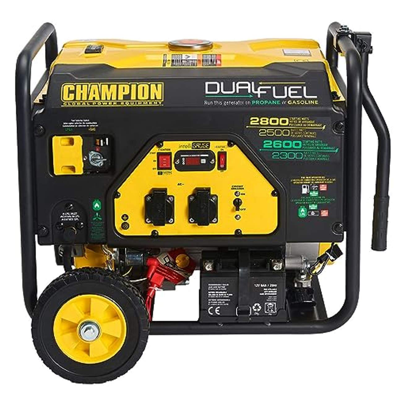 Champion Power Equipment Stromaggregat Benzin + Gas (Dual Fuel)