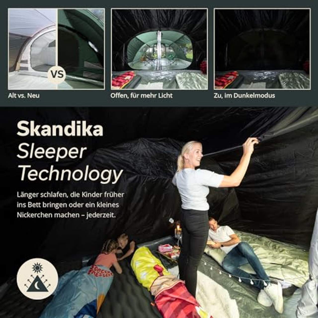 Skandika Tunnelzelt Gotland für 6 Personen