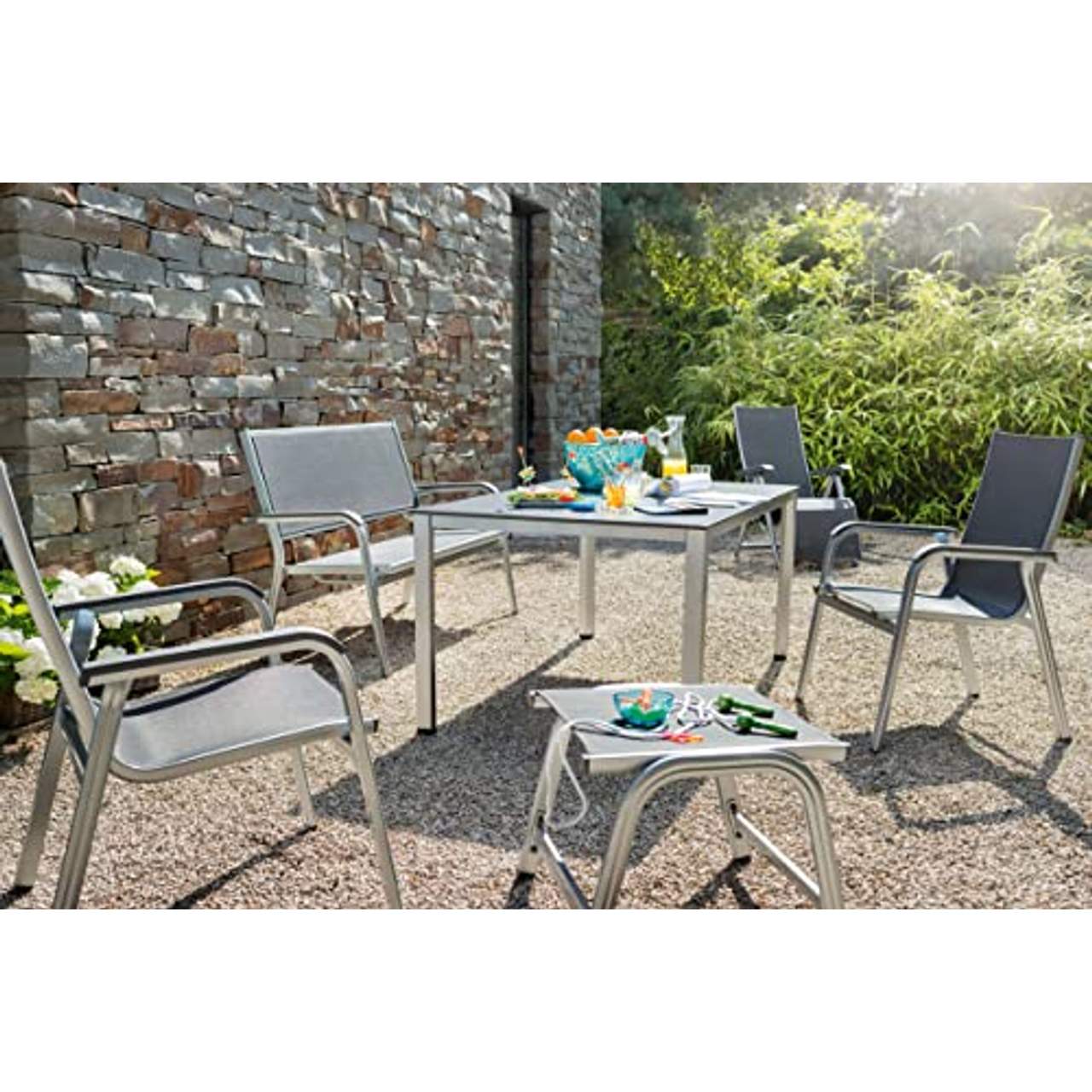 Kettler Basic Plus Advantage Relaxliege Aluminium im Gartenstuhl