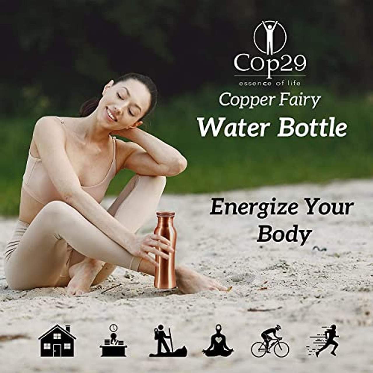 COP29 Handgemachte Fairy Wasserflasche aus reinem Kupfer: EIN ayurvedisches